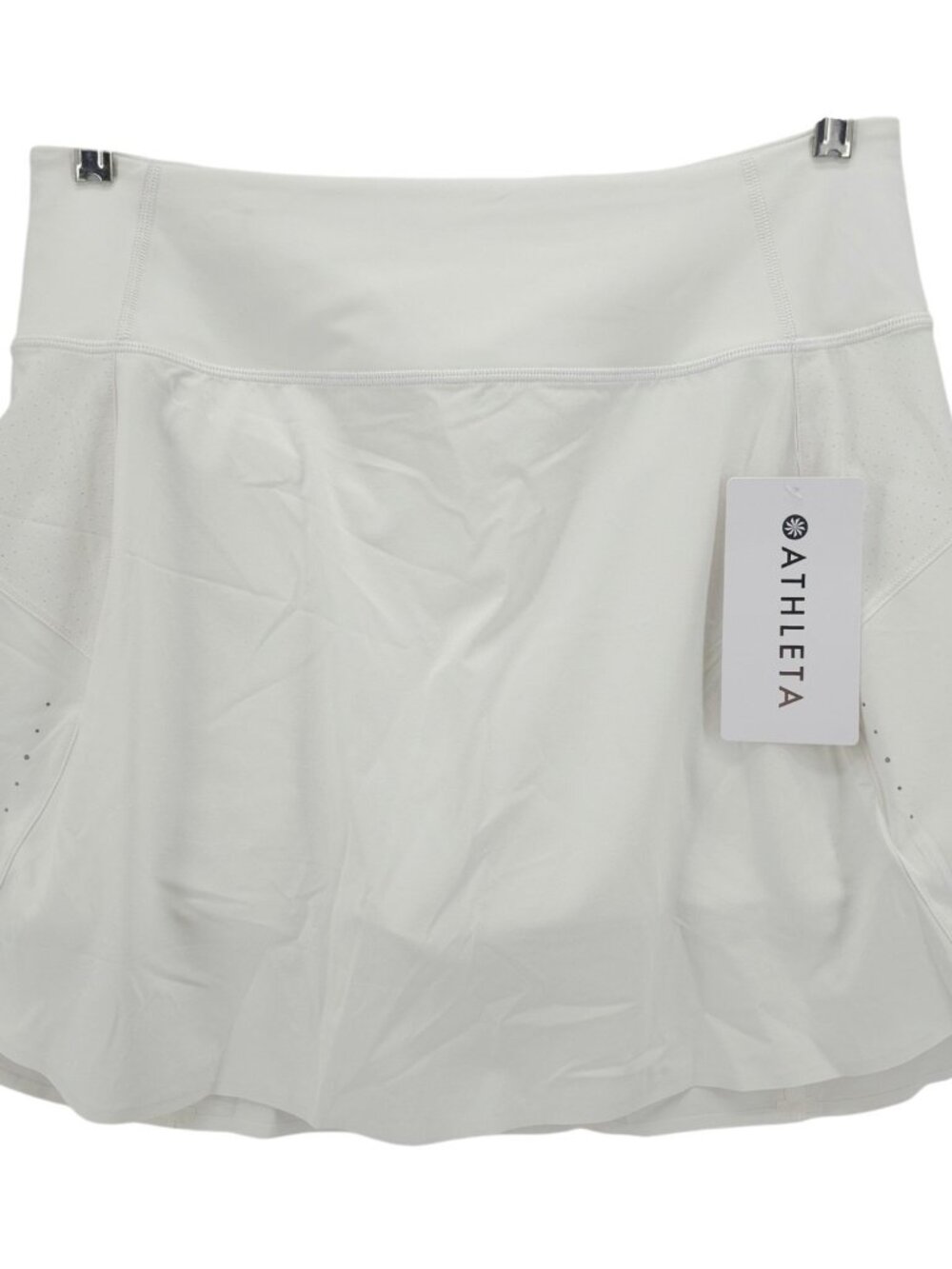 NWT ATHLETA White Run With It 16" Skort Athletic Lined Size MEDIUM